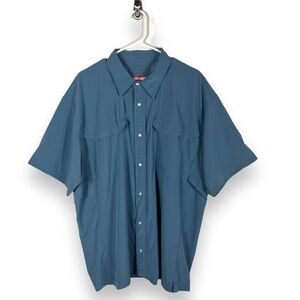 4 for $20 SALE! Tru-Spec 24/7 Series Short Sleeve Snap Front Shirt, Blue, XL